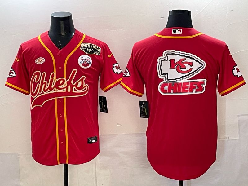 Men 2025 Nike Kansas City Chiefs Blank Red 3th generation Joint Name Limited NFL Jersey 014->kansas city chiefs->NFL Jersey